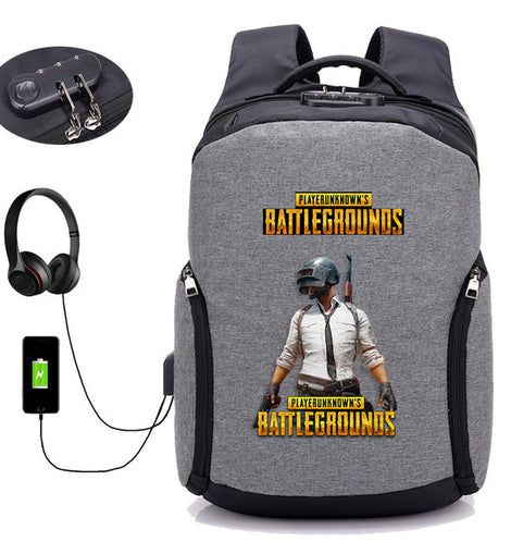 PUBG Backpack USB Charging 16 Style